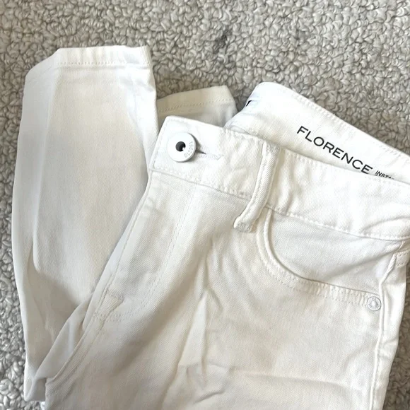 DL1961 Florence Instasculpt Cropped White Denim 25 - Picture 5 of 7